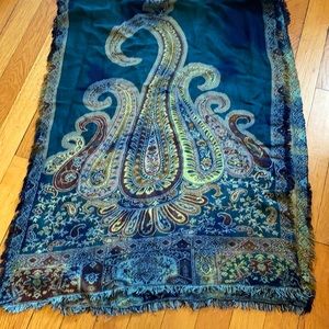Staring at Stars - brown and blue scarf